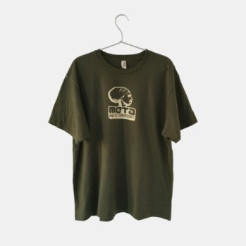 Unisex green t-shirt regular fit with logo of the Meta and the Cornerstones
