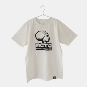 Unisex white t-shirt regular fit with logo of the Meta and the Cornerstones