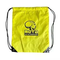 Meta and The Cornerstones - Lightweight Drawstring Backpack Bag  (Yellow)