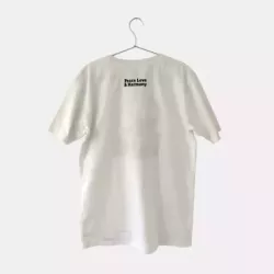 Unisex white t-shirt regular fit with logo of the Meta and the Cornerstones